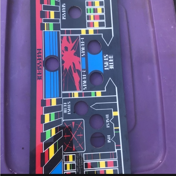 Original 1981 Plastic Williams Defender Arcade Video Game Control Panel - Picture 5 of 6